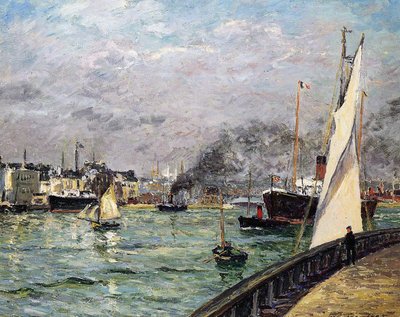 Le port du Havre, Normandie, 1905 - Maxime Emile Louis Maufra